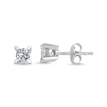 0.50 Karat Badem Tırnak Küpe